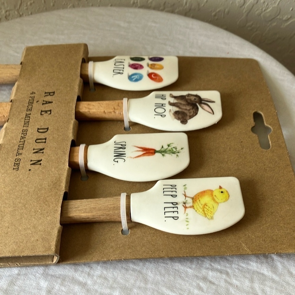 Rae Dunn: Easter/Spring Mini Spatula Set - Picture 10 of 16